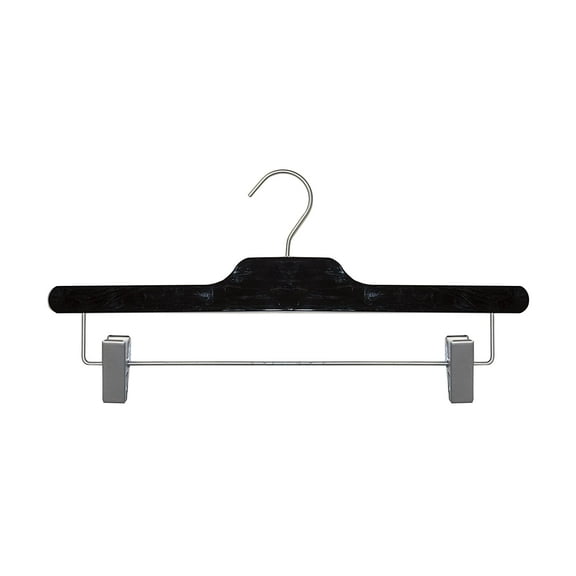 NAHANCO 92014RC50 14" Acrylic Skirt/Pant Hanger, Black (Pack of 50)