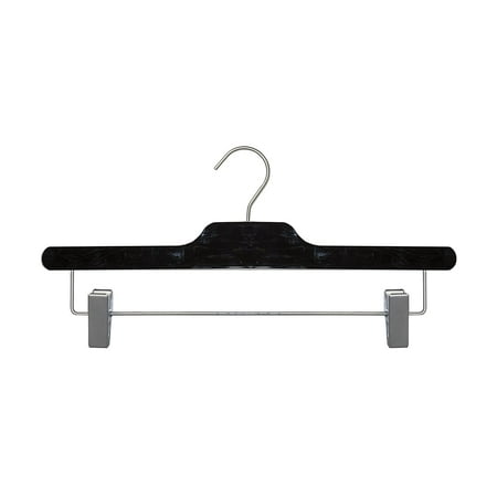 NAHANCO 92014RC50 14" Acrylic Skirt/Pant Hanger, Black (Pack of 50)