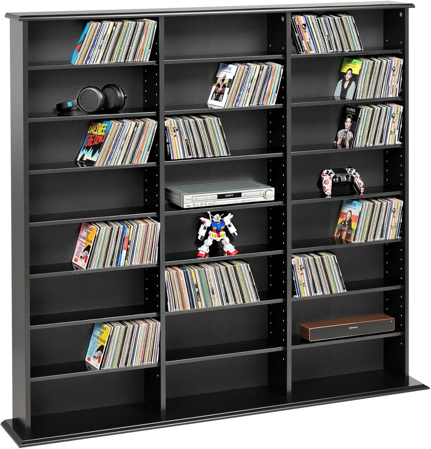 Leslie Dame Mission Multimedia DVD/CD Storage Cabinet with Sliding