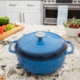 thumbnail image 4 of Lodge Enamel Dutch Oven, Blue - 6 quart., 4 of 5