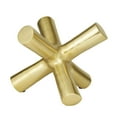 thumbnail image 5 of 10" x 9" Gold Aluminum Metal Jack Abstract Sculpture, by DecMode, 5 of 7