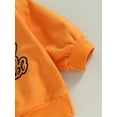 thumbnail image 6 of Liacowi Kids Boys Girls Halloween Sweatshirt 6M 12M 18M 24M 3T 4T Toddler Baby Long Sleeve Letter Print Pullover Tops Children Fall Halloween Clothes Costume, 6 of 8