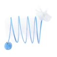 thumbnail image 4 of Guardoinrt Foldable Indoor Cat Tunnel S Type Portable Playing Tent Durable Spring Toy Blue S 1Set, 4 of 6