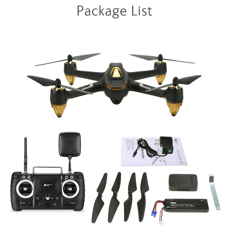 Hubsan H501S Pro X4 5.8G FPV Brushless Drone w/1080P Camera 10 Channel  Remote Control