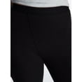 thumbnail image 4 of No Boundaries Cotton Stretch Ribbed Leggings, 30'' Inseam, Women's XS-XXXL, 4 of 5