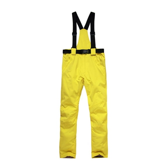 Tiqkatyck Womens Ski Suit Clearance Ladies Veneer Double Board Windproof, Waterproof and Warmth Thickened Ski Pants Jumpsuits for Women Dressy One Piece Jumpsuit Yellow