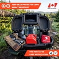thumbnail image 4 of WES Classic Universal ATV Rear Cargo Box seat – Heavy-Duty Storage Trunk with key lock set, Weather-Resistant Construction, Comfortable Backrests and seat cushion – Fits Most ATVs – Made in Canada., 4 of 10