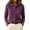Purple, variant on Sweater Jacket for Women Button Down Collar Knit Shirt Long Sleeve Soft Solid Color Casual Work Office Knit Blouse