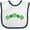 White and Navy, variant on Inktastic Shamrock Four Leaf Clover St Patricks Boys or Girls Baby Bib