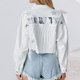 thumbnail image 5 of Chaquetas vaqueras con lentejuelas y letras bolsillos chaqueta vaquera para mujer chaqueta informal atuendo diario, 5 of 7