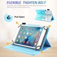 thumbnail image 3 of Funda universal para tabletas Dteck 24‑26 cm Folio Azul Arena, 3 of 7