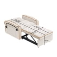 thumbnail image 6 of Versatile Foldable Sofa Bed in 3 Lengths with Adjustable Back and USB Port, Modern Sofa Velvet Pull-out Bed with Removable  Ashtray and Swivel Phone Stand,cup Holder,side Pocket, Three Colors, 6 of 9