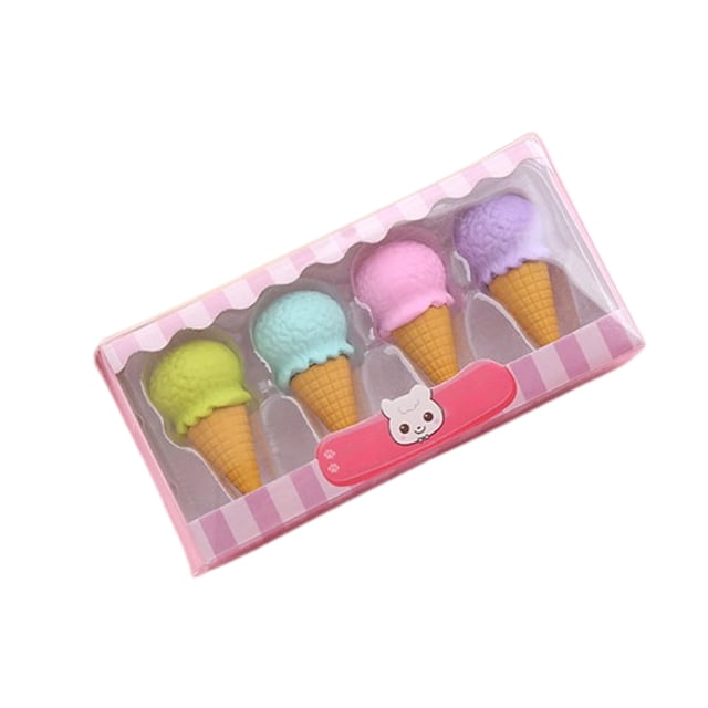 Borrador de cupcakes creativo, borrador de cupcakes en una variedad de colores de frutas, útiles escolares para niños, regalos para el aula