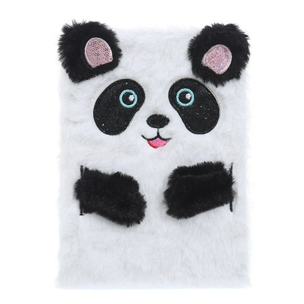 Cuaderno de dibujos animados de peluche esponjoso, lindo diario, bloc de notas, diario de viaje, libro para estudiantes