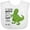 AA-White, variant on Inktastic T-rex Can't Clap Boys or Girls Baby Bib