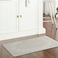 thumbnail image 2 of MARTHA STEWART Bloomfield Home Sweet Home Leaf Frame Kitchen Mat, Comfort Standing Mat, Non-Slip Backing, Water & Stain Resistant, Grey, 18"x30", 2 of 6