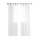 thumbnail image 2 of Cortinas de Lino Semitransparentes de 248 Cm de Largo | Cortinas con Ojales para Dormitorio y Sala de Estar | Paneles Transparentes Que Filtran La Luz | Resistentes a Las Arrugas | Blanco, Gris, Azul, 2 of 6