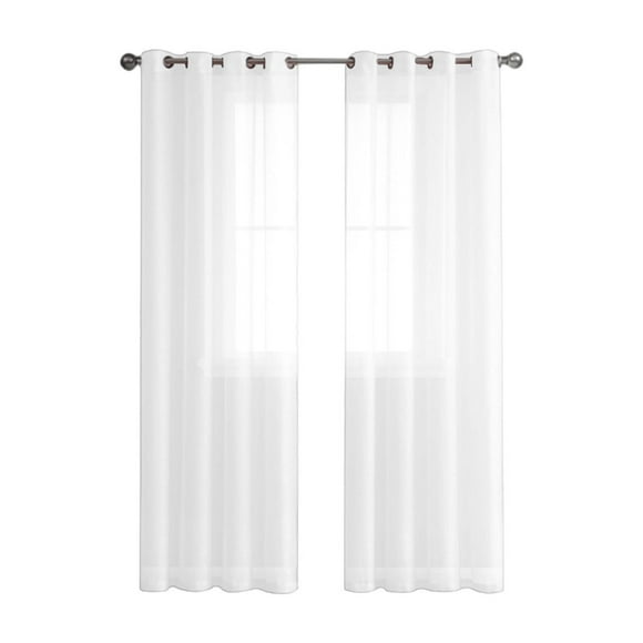 Curtains for Living Room,Semi Sheer Curtains for Bedroom 98 Inches Long Grommet Vertical Window Curtains Drapes with Light Through for Living Room,Curtains for Bedroom,Living Room Curtains