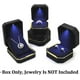 thumbnail image 5 of Caja de lujo para anillos, caja cuadrada de terciopelo para anillos de boda, caja de regalo con luz LED para propuesta de matrimonio, compromiso o boda, color negro., 5 of 5