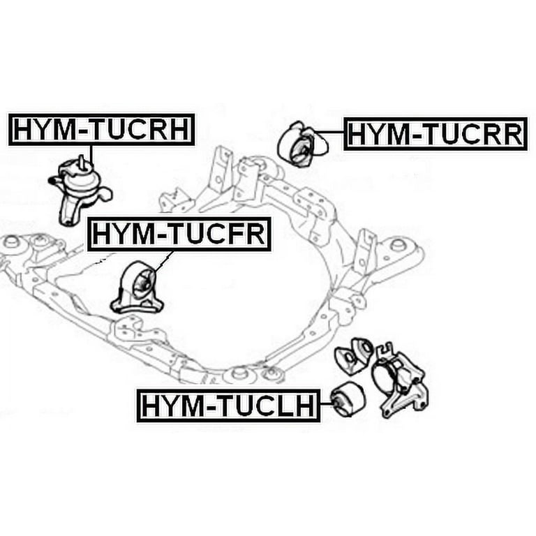 Febest RIGHT ENGINE MOUNT (HYDRO) # HYM-TUCRH OEM 21810-2E000