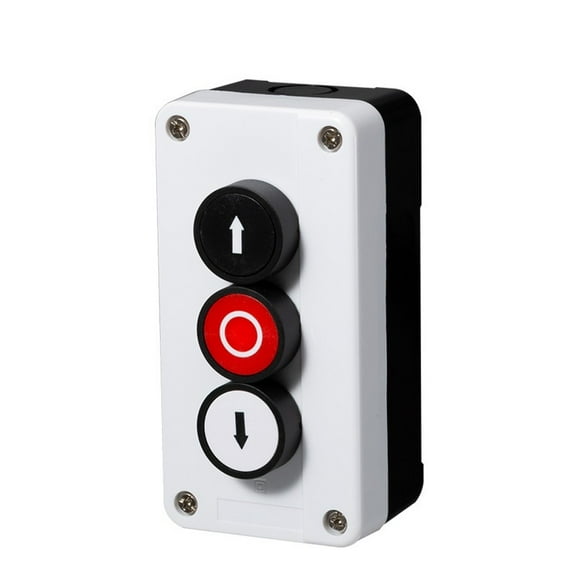 Reset Waterproof 3 Position Up Down Arrow Stop Push Button Switch Control Box