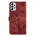 thumbnail image 6 of Wallet Case Designed for Samsung Galaxy A52 5G for Women,Flip Folio Cover with Butterfly Embossed PU Leather Kickstand Credit Card Holder Slots Magnetic Wrist Strap Phone Case, Winered, 6 of 13
