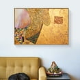 thumbnail image 3 of wall26 Framed Canvas Wall Art for Living Room, Bedroom Gold Palette Abstract Painting VI Canvas Prints for Home Decoration Ready to Hang - 16x24 inches, 3 of 4