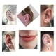 thumbnail image 3 of Juego de 4 pares de barras de perforación para labio, calibre 16, 8 mm, acero inoxidable plateado, joyería para piercing tragus helix, 3 of 5