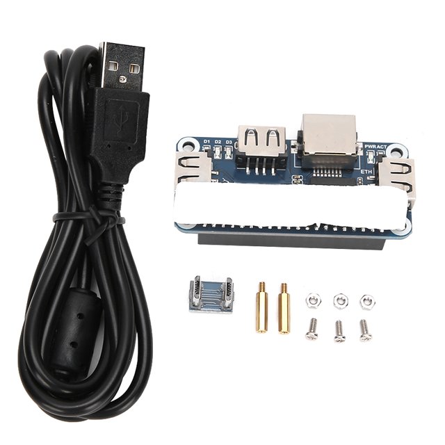 Placa de expansión de energía, concentrador USB de 3 puertos 4B/Zero W, componente electrónico para placa Raspberry PiExpansion