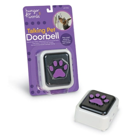 UPC: 0765023093568 | Hunger for Words Talking Pet Doorbell – Recordable Dog Training Toy  Multi-Color