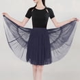 thumbnail image 3 of DuoJiaJ Solid Color High Waist Skirt With Ruffle Hem And Layered Flounce For Carnival Party Dance Performance Ballet Tutu Skirts For Women Black One Size, 3 of 3