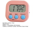 thumbnail image 6 of opvise Kitchen Timer Magnetic LCD Digital Countdown Stopwatch with Stand Cooking Baking Alarm Clock, 6 of 8