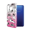 thumbnail image 2 of FINCIBO Pink Gradient Glitter Case, Sparkle Bling TPU Cover for Samsung Galaxy A10e A102U 5.83" 2019, French Bulldog Funny Playful Postures, 2 of 3