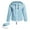 Blue, variant on TheFound Packable Rain Jacket Hooded Windbreaker with Adjustable Drawstring
