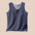 thumbnail image 4 of Dealovy Little Girls Tank Tops Kids Warm Solid Color Vests Crewneck Sleeveless Pullover Base Layer Undershirt, 4 of 5