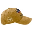 thumbnail image 5 of GrmtClth 250 Anniversary Usa Hat Patriotism 1776 Print Baseball Cap Vintage Distressed Washed Caps Trend Adjustable Headwear Yellow, 5 of 7