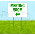 thumbnail image 1 of Meeting Room Left (18" x 24") Yard Sign, Includes Metal Step Stake, 1 of 6