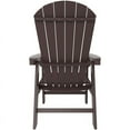 thumbnail image 3 of Portside Seashell Adirondack Plastic Outdoor Dining Chair, 3 of 9