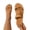 Light Brown, variant on CHWshoes Women's Elastic Strap Flat Sandals Casual Summer Open Toe Sandal Beige Size 41