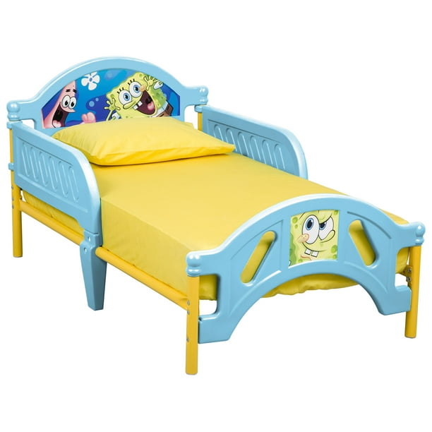 Delta Children Spongebob Squarepants Plastic Toddler Bed Yellow