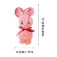 thumbnail image 3 of Kieccall Corals Fleece Small Towel Squares Handkerchief Cute Rabbits Shaped Souvenir Gift Towel, 3 of 6
