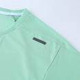 thumbnail image 5 of Lovzfmll Men's Sweat-Wicking Crew Neck Short Sleeve Running Fitness T-Shirt with Reflective Details, Soft and Breathable for Outdoor Sports Mint Green, L, 5 of 8