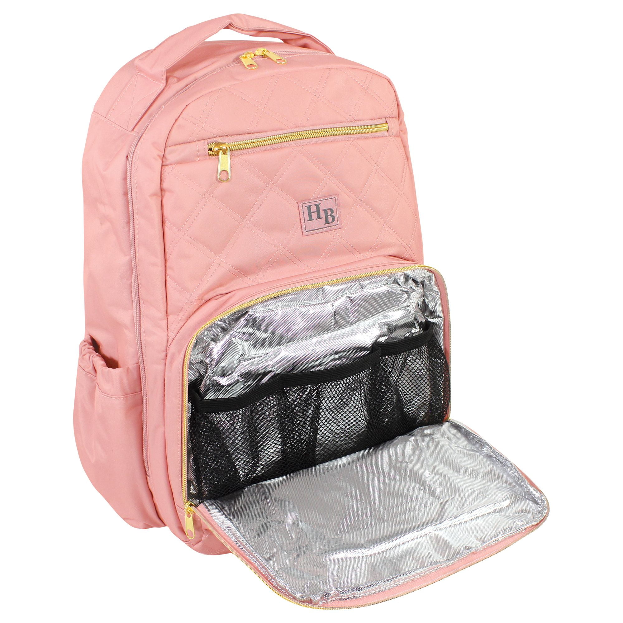 Hudson Baby Premium Diaper Bag Backpack and Changing Pad, Blush, One Size