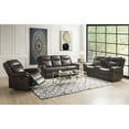 thumbnail image 3 of ACME Lydia Motion Loveseat with Console and USB Port in Brown Leather Aire, 3 of 8