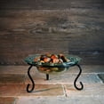 thumbnail image 5 of Couronne Company Small Ribbon Recycled Glass Bowl and Metal Stand, M028-200, 8 inch diameter, 15 Ounce Capacity, 5 of 5