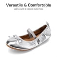 thumbnail image 4 of Zapatos Bailarinas para Niña DREAM PAIRS Mary Janes Talla 4 Plateado, 4 of 6
