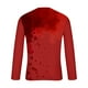 thumbnail image 4 of Blusas y camisas de manga larga y cuello redondo para hombre, camisetas casuales con estampado de moda y cuello redondo, blusas de licra de manga corta para hombre., 4 of 4