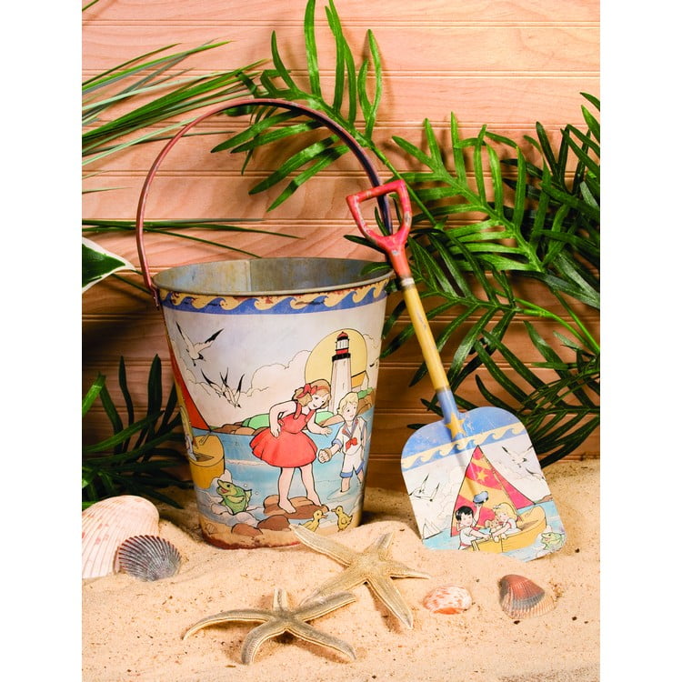 Vintage Beach Pail and Shovel Set