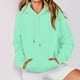 thumbnail image 5 of Top de encaje,Sudadera con capucha degradada, blusa de manga larga con cordón, cuello redondo, tejido suave y transpirable, corte holgado para usar en casa, sopatenor, 5 of 9