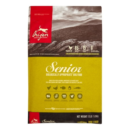 UPC: 0064992104139 | Orijen Senior Biologically Appropriate Grain-Free Chicken  Turkey & Fish Senior Dry Dog Food  13 lb